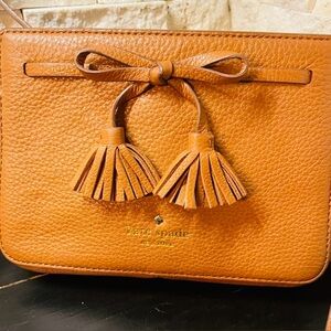kate spade Tan Leather Clutch